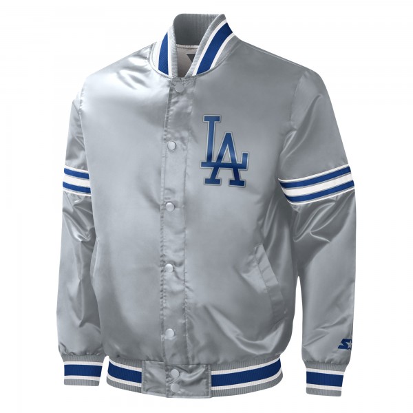 Куртка на кнопках Los Angeles Dodgers Starter Slider Satin Varsity - Gray