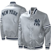 Куртка на кнопках New York Yankees Starter Slider Satin Varsity - Gray