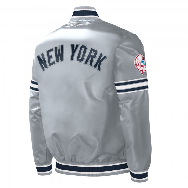 Куртка на кнопках New York Yankees Starter Slider Satin Varsity - Gray