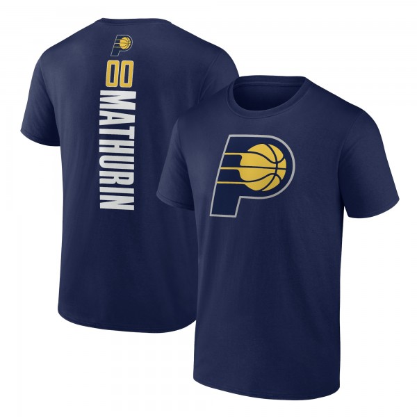 Футболка Bennedict Mathurin Indiana Pacers Playmaker Team Name & Number - Navy