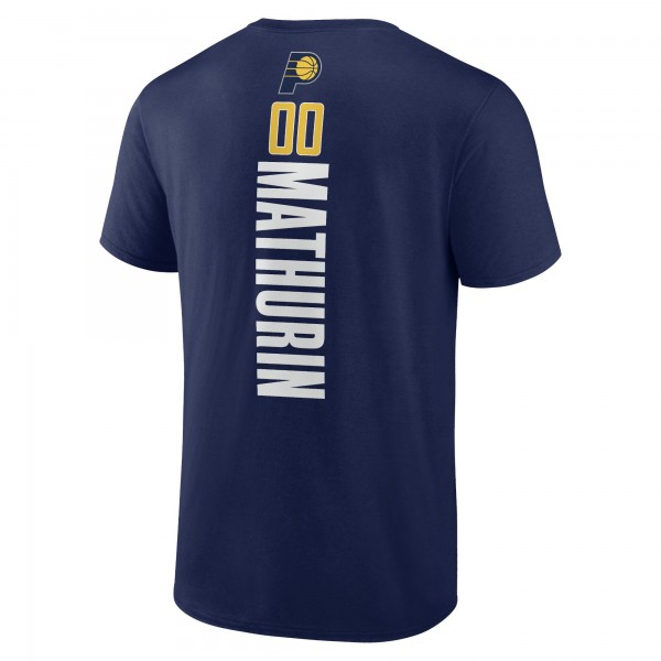Футболка Bennedict Mathurin Indiana Pacers Playmaker Team Name & Number - Navy