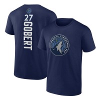 Футболка Rudy Gobert Minnesota Timberwolves Playmaker Team Name & Number - Navy