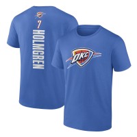 Футболка Oklahoma City Thunder Chet Holmgren Blue Playmaker Team Name & Number