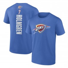 Футболка Oklahoma City Thunder Chet Holmgren Blue Playmaker Team Name & Number