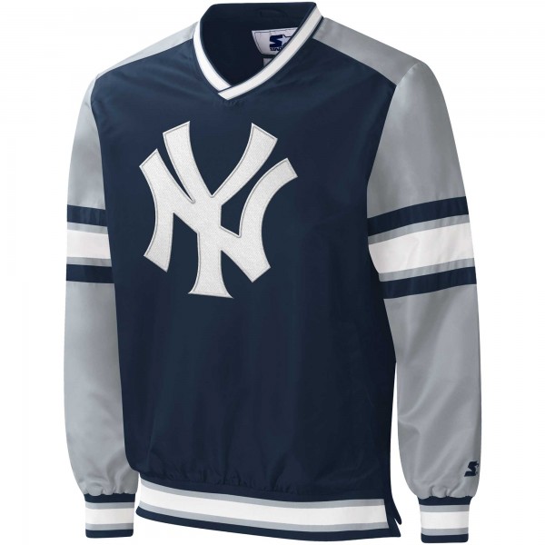 Ветровка New York Yankees Starter Yardline V-Neck - Navy
