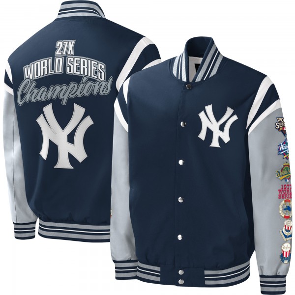 Куртка на кнопках New York Yankees G-III Sports by Carl Banks Title Holder Varsity - Navy
