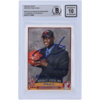 Autographed Miami Heat Dwyane Wade 2003-04 Topps #225 Beckett Fanatics Witnessed Authenticated 10 Rookie Card with NBA Debut 10-28-03 Inscription