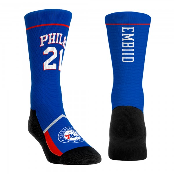 Три пары носков Joel Embiid Philadelphia 76ers Rock Em Youth