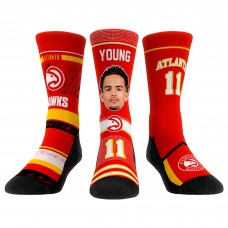 Три пары носков Trae Young Atlanta Hawks Rock Em Unisex