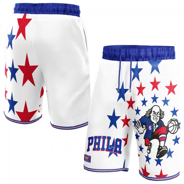 Шорты Philadelphia 76ers NBA & KidSuper Studios Unisex Hometown - White