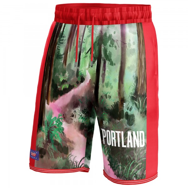 Шорты Portland Trail Blazers NBA & KidSuper Studios Unisex Hometown - Black