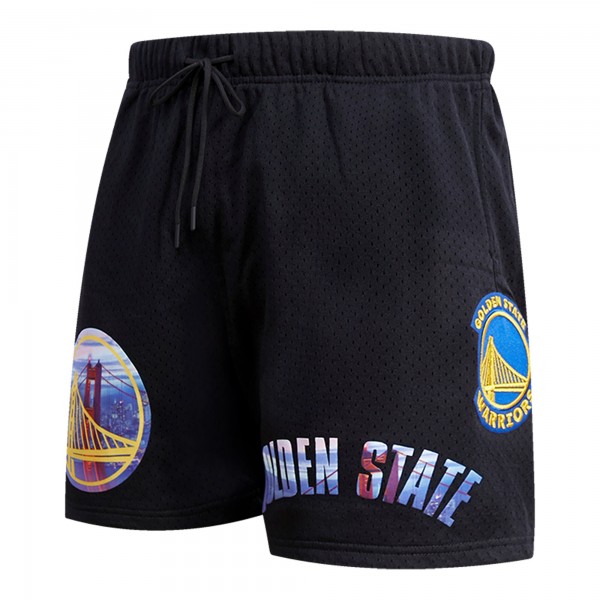 Шорты Golden State Warriors Pro Standard City Scape Mesh - Black