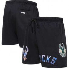 Milwaukee Bucks Pro Standard City Scape Mesh Shorts - Black