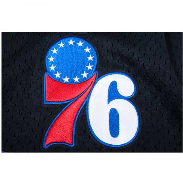 Philadelphia 76ers Pro Standard Black City Scape Mesh Shorts