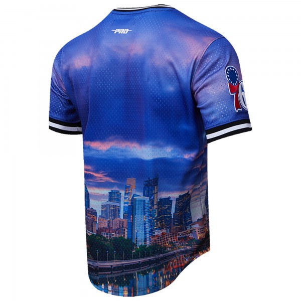 Футболка Philadelphia 76ers Pro Standard Cityscape Stacked Logo