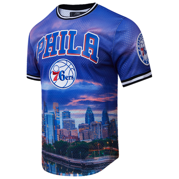 Футболка Philadelphia 76ers Pro Standard Cityscape Stacked Logo