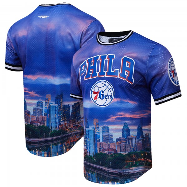 Футболка Philadelphia 76ers Pro Standard Cityscape Stacked Logo