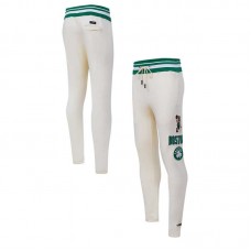 Boston Celtics Pro Standard Retro Classic Fleece Sweatpants - Cream