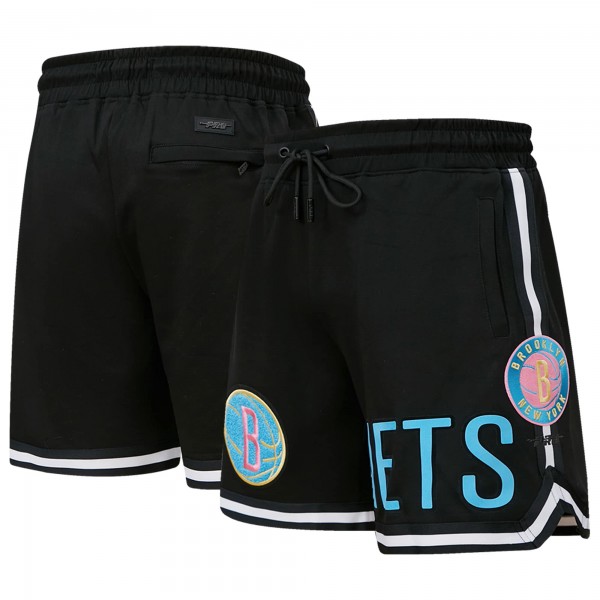 Шорты Brooklyn Nets Pro Standard Black Washed Neon
