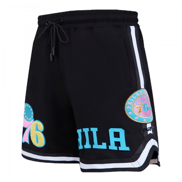 Шорты Philadelphia 76ers Pro Standard Washed Neon - Black