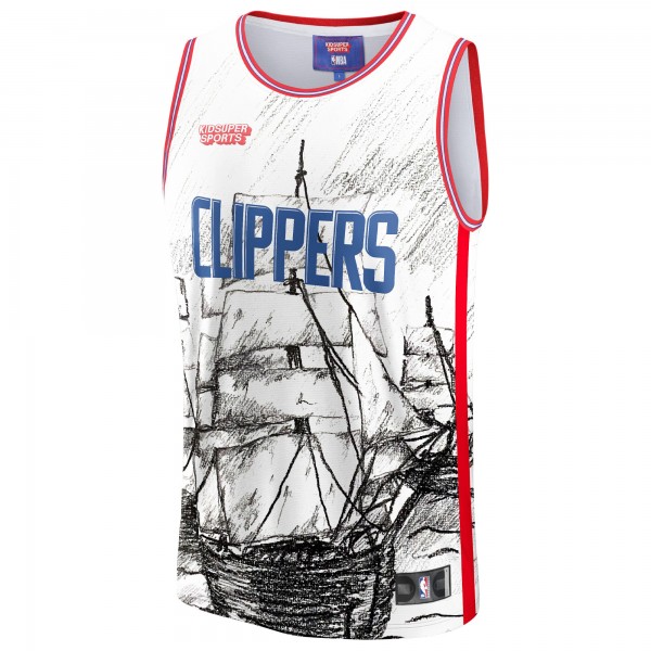 Игровая форма LA Clippers NBA & KidSuper Studios Unisex Hometown - Gray