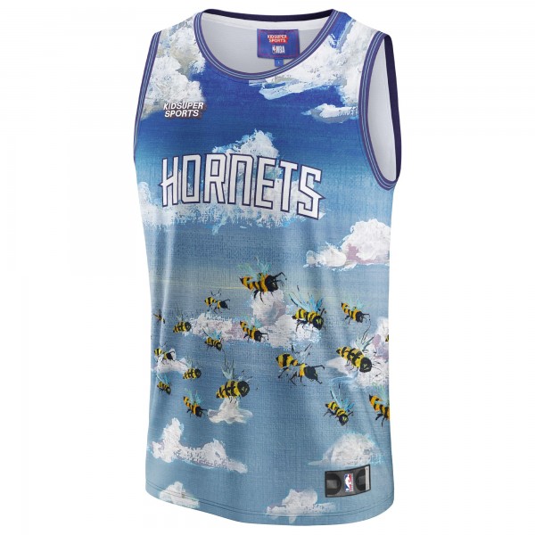 Игровая форма Charlotte Hornets NBA & KidSuper Studios Unisex Hometown - Blue