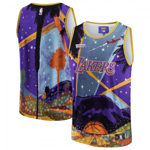 Игровая форма Los Angeles Lakers NBA & KidSuper Studios Unisex Hometown - Purple