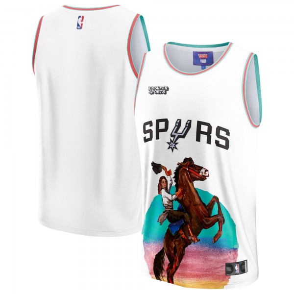 Игровая форма San Antonio Spurs NBA & KidSuper Studios Unisex Hometown - White