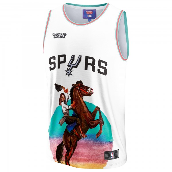 Игровая форма San Antonio Spurs NBA & KidSuper Studios Unisex Hometown - White