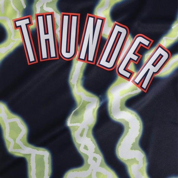 Игровая форма Oklahoma City Thunder NBA & KidSuper Studios Unisex Hometown - Black