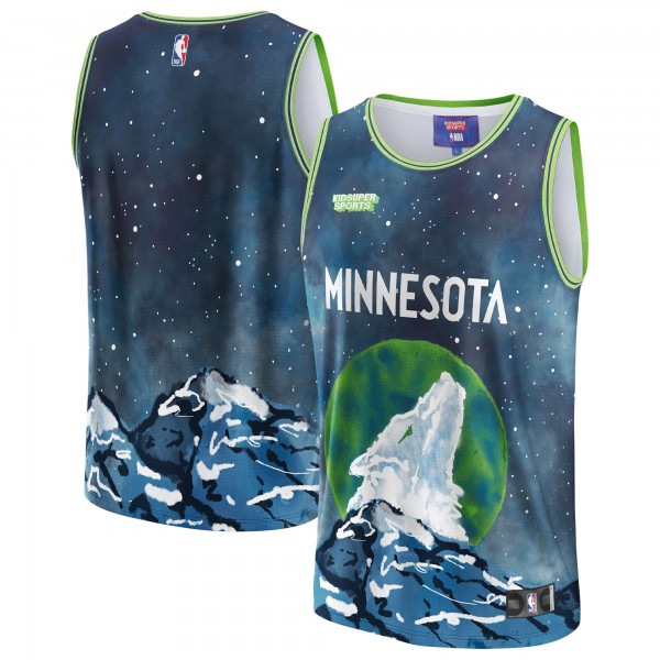 Игровая форма Minnesota Timberwolves NBA & KidSuper Studios Unisex Hometown - Blue