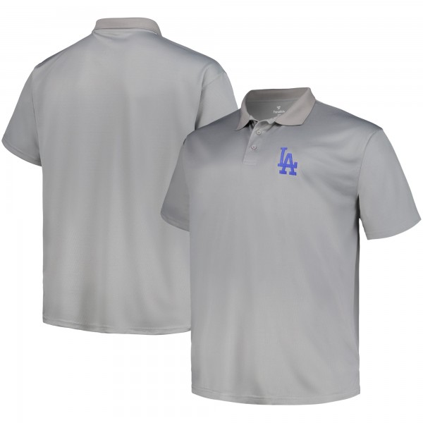 Los Angeles Dodgers Profile Heather Gray Birdseye Polo