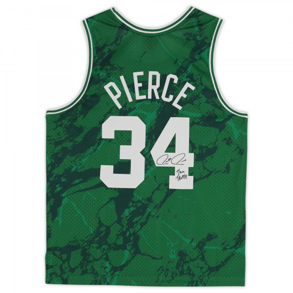 Paul Pierce Boston Celtics Autographed Fanatics Authentic Mitchell & Ness Kelly Green 2007-08 Marble Swingman Jersey with The Truth Inscription