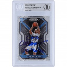 Cole Anthony Orlando Magic Autographed 2020-21 Panini Prizm #292 Beckett Fanatics Witnessed Authenticated Rookie Card with Go Magic Inscription