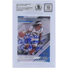 Cole Anthony Orlando Magic Autographed 2020-21 Panini Chronicles XR #280 Beckett Fanatics Witnessed Authenticated 10 Rookie Card with Go Magic Inscription