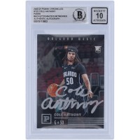 Cole Anthony Orlando Magic Autographed 2020-21 Panini Chronicles #122 Beckett Fanatics Witnessed Authenticated 10 Rookie Card