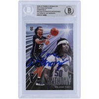 Cole Anthony Orlando Magic Autographed 2020-21 Panini Chronicles Essentials #211 Beckett Fanatics Witnessed Authenticated Rookie Card