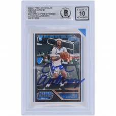 Cole Anthony Orlando Magic Autographed 2020-21 Panini Chronicles Threads #98 Beckett Fanatics Witnessed Authenticated 10 Rookie Card