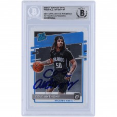 Cole Anthony Orlando Magic Autographed 2020-21 Panini Donruss Optic #165 Beckett Fanatics Witnessed Authenticated Rookie Card