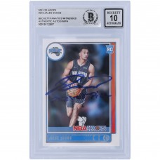 Jalen Suggs Orlando Magic Autographed 2021-22 Panini NBA Hoops #210 Beckett Fanatics Witnessed Authenticated 10 Rookie Card with 2021 #5 Pick Inscription