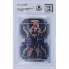 Jalen Suggs Orlando Magic Autographed 2021-22 Panini Prizm #314 Beckett Fanatics Witnessed Authenticated 10 Rookie Card with 2021 #5 Pick Inscription