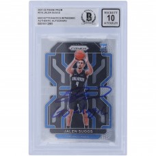 Jalen Suggs Orlando Magic Autographed 2021-22 Panini Prizm #314 Beckett Fanatics Witnessed Authenticated 10 Rookie Card with Go Magic Inscription