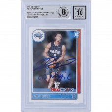 Jalen Suggs Orlando Magic Autographed 2021-22 Panini NBA Hoops #210 Beckett Fanatics Witnessed Authenticated 10 Rookie Card with Go Magic Inscription