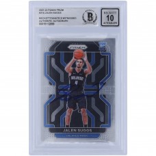 Jalen Suggs Orlando Magic Autographed 2021-22 Panini Prizm #314 Beckett Fanatics Witnessed Authenticated 10 Rookie Card