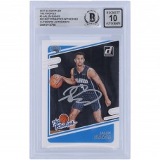 Jalen Suggs Orlando Magic Autographed 2021-22 Panini Donruss The Rookies #5 Beckett Fanatics Witnessed Authenticated 10 Rookie Card