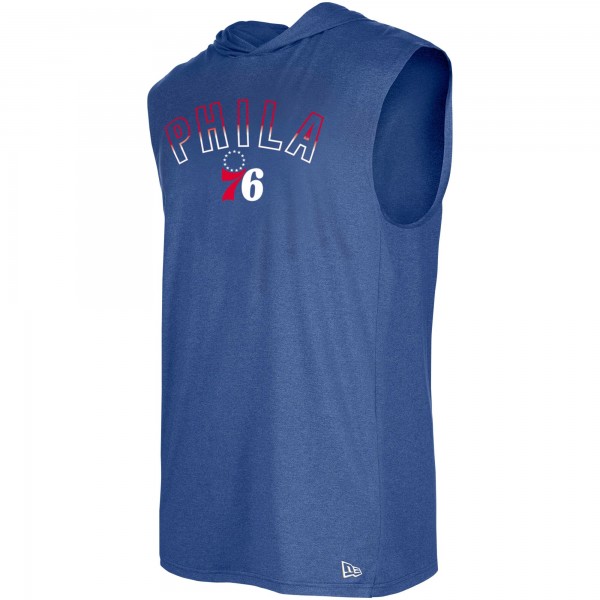 Майка с капюшоном Philadelphia 76ers New Era - Heather Royal