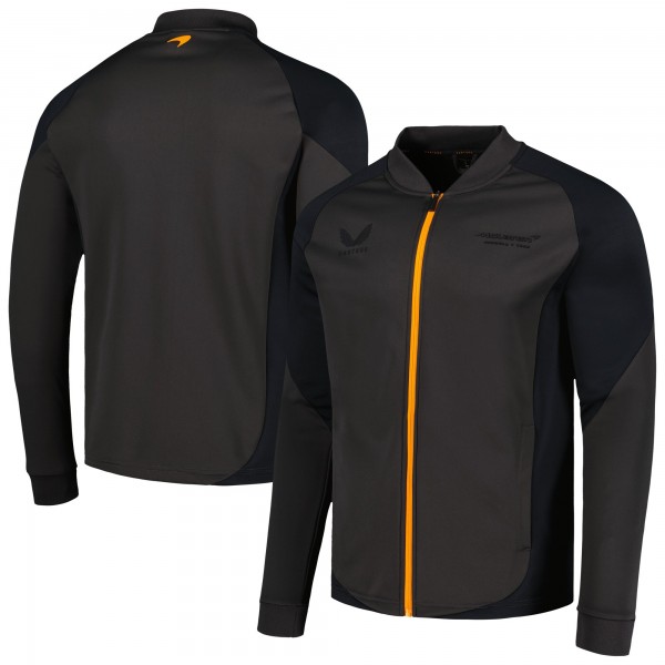 Кофта на молнии McLaren F1 Team Castore 2023 Lifestyle Raglan Full-Zip Track - Charcoal