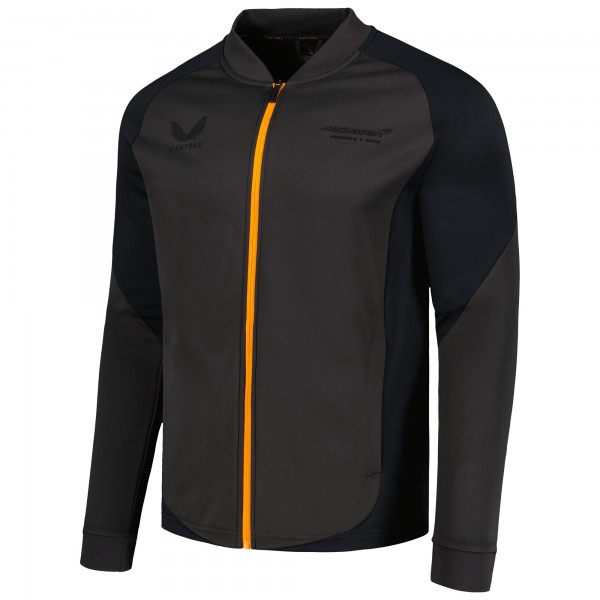 Кофта на молнии McLaren F1 Team Castore 2023 Lifestyle Raglan Full-Zip Track - Charcoal
