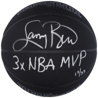 Мяч Larry Bird Boston Celtics Autographed Fanatics Authentic Wilson 75th Anniversary Logo Black with '3X NBA MVP' Inscription - Limited Edition of 33