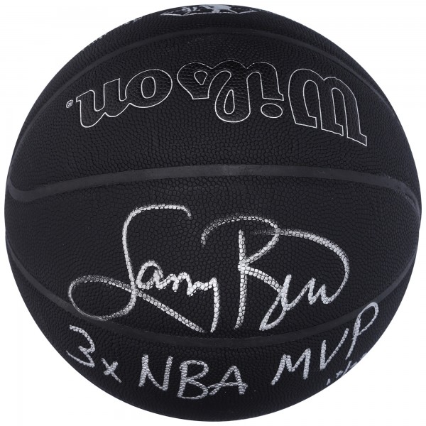 Мяч Larry Bird Boston Celtics Autographed Fanatics Authentic Wilson 75th Anniversary Logo Black with '3X NBA MVP' Inscription - Limited Edition of 33